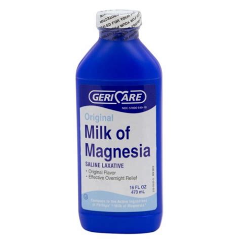 Geri Care Milk Of Magnesia Saline Laxative Original Flavor Carewell