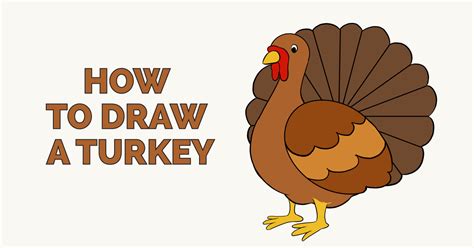 How To Draw A Thanksgiving Turkey Step By Step