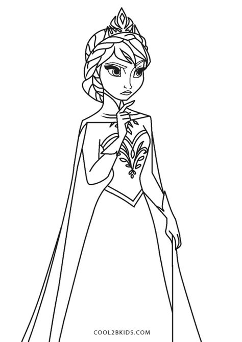 Coloriages Elsa Coloriages Gratuits à Imprimer