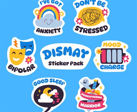 Handdrawn Dismay Sticker Pack Freevectors