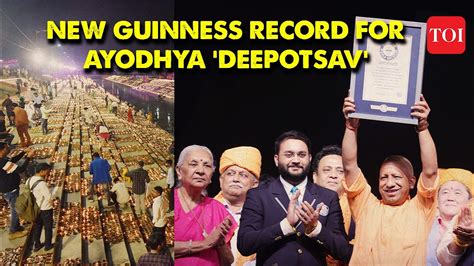 Deepotsav 2023 On Diwali Eve Ayodhya Sets Guinness World Record