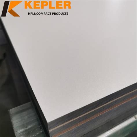 White Color Matt Finish Phenolic Resin Hpl Compact Laminate Board Mm