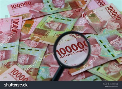 indonesian rupiah indonesian currency   stock photo