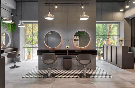 A Hair Salon Which Boasts Industrial Aesthetics With An Emphasis On