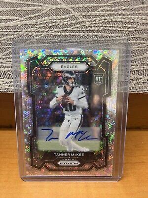 2023 Panini Prizm Rookies Silver Disco Prizm 383 Tanner McKee RC