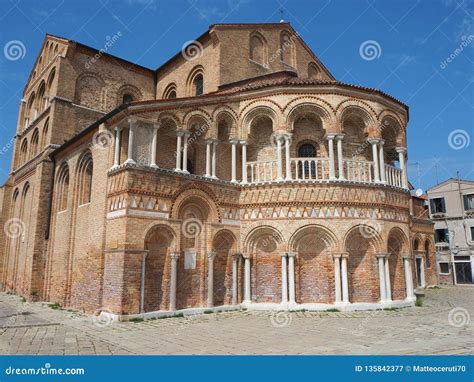 Murano Venezia It Lia A Catedral Hist Rica Imagem De Stock Imagem