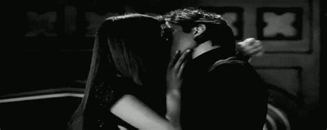 Damon And Elena Kiss The Vampire Diaries WiffleGif