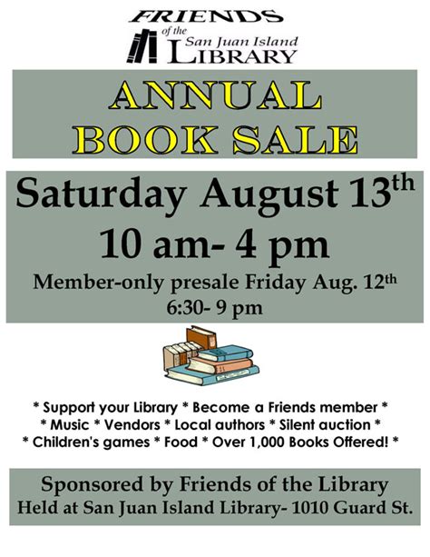 Friends Of The Library Annual Book Sale San Juan Update