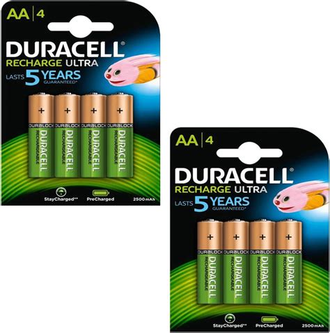 Duracell Duralock PreCharged Pilas AA HR6 1 2 V 2500 MAh 8