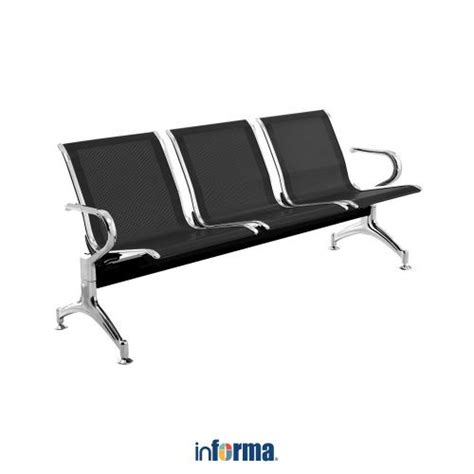 Jual Informa Y Series Kursi Tunggu 3 Seater Hitam Waiting Room Chair