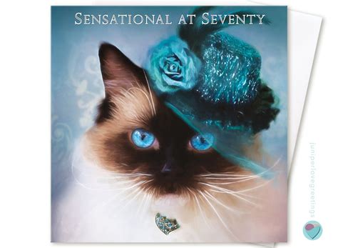 70th Birthday Card for Her Women Lady SENSATIONAL AT SEVENTY Posh Teal ...