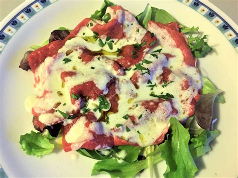 Ricetta Di Carpaccio Di Manzo Al Roquefort Alberto Arienti