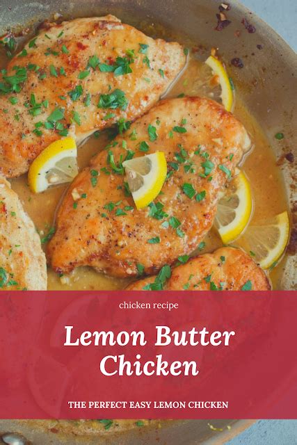 The Perfect Easy Lemon Butter Chicken