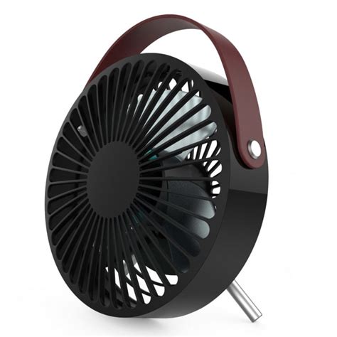 Perel Mini Ventilador de Sobremesa USB 2W Negro Marrón PcComponentes