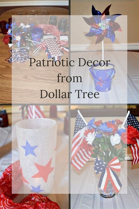 Patriotic Decor From Dollar Tree Patriotic Decorations Dollar Tree