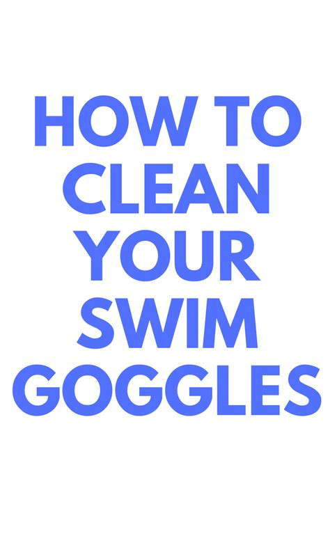 How To Clean Swim Goggles Stylish Life For Moms Swimming Goggles