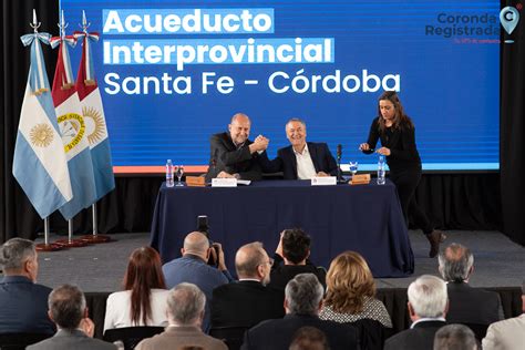 Perotti Y Schiaretti Anunciaron El Acueducto En El Club Central Coronda