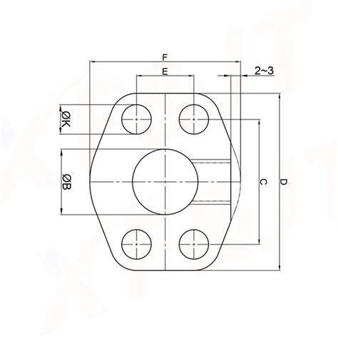 Sae Flange With Testing Point 90°