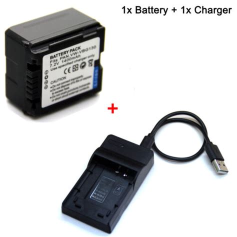 Battery Charger For Panasonic Sdr H18 Sdr H40p Sdr H41 Sdr H48 Sdr