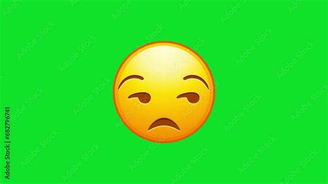 Unamused Emoji Meh Emoticon Dissatisfied Yellow Face With Side Eye