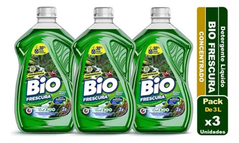 Detergente Liquido Bio Frescura Lts Pack De Unidades Cuotas Sin