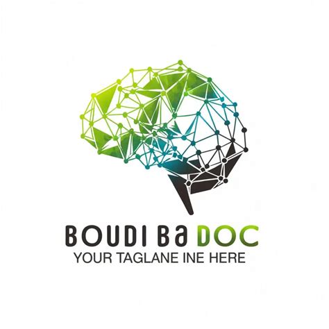 Logo Design For Boudiba Doc Braininspired Symbol On Moderate Clear