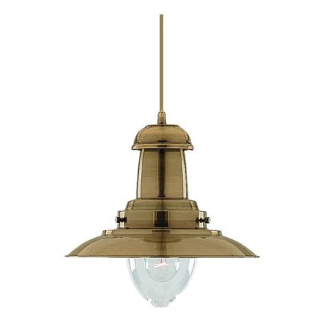 Cava Antique Brass Pendant Light Zest Lighting