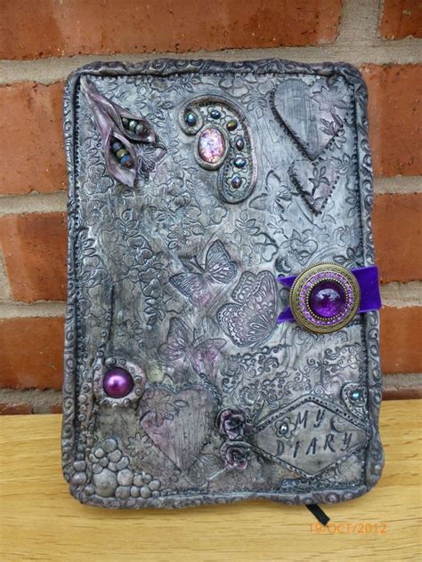 Polymer Clay Enchanted Book Journal Diary Cover Enchanted Book Book