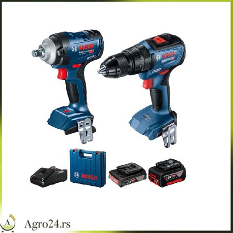 BOSCHSet Akumulatorskih Alata Bosch GDS 18V 400 GSB 18V 50 1x