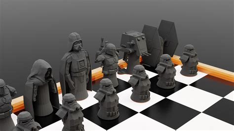 Star Wars Chess Set Chess Set STL File 3D Digital Printing - Etsy