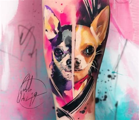 Chihuahua tattoo by Pablo Ortiz Tattoo | Post 29344