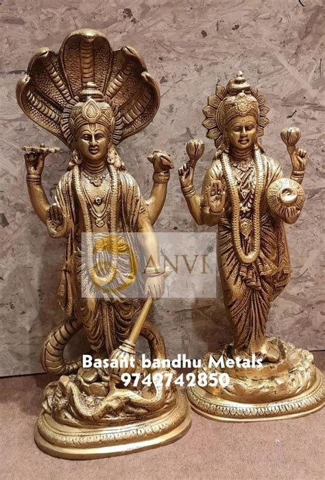 Brass God Statues Vishnu And Laxmi At Best Price In Varanasi By Basant