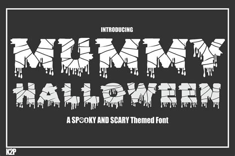 Mummy Halloween Font By Ktwop · Creative Fabrica