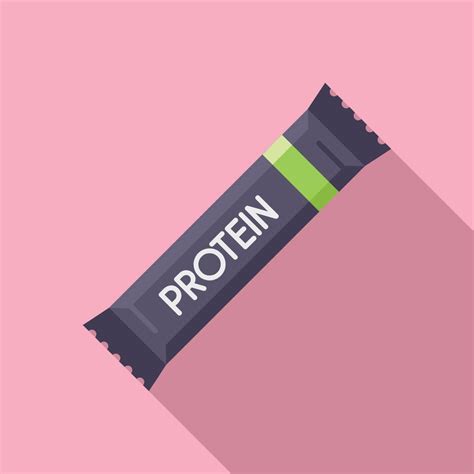 Workout Protein Bar Icon Flat Vector Sport Supplement Vector