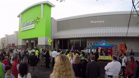 Walmart Neighborhood Market Grand Opening In Sarasota Fl Youtube