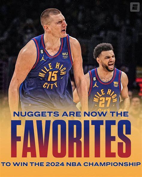 Nba On Espn On Twitter After Sweeping The Lakers The Nuggets Are Now