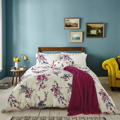 Discover The Joules Harvest Garden Duvet Cover Bilberry Uk Double