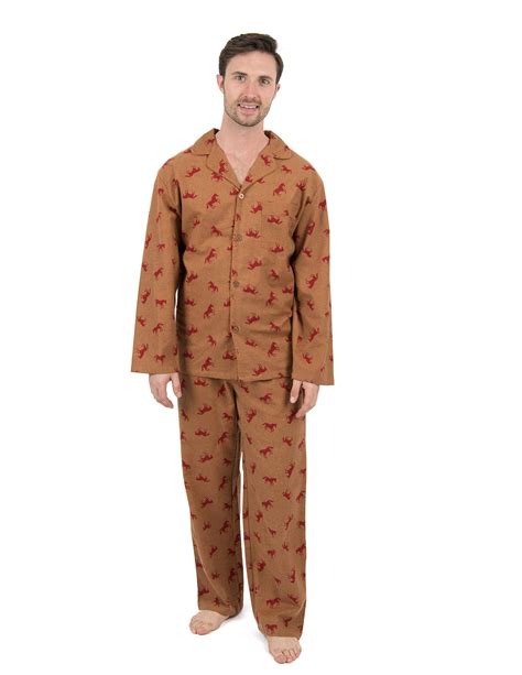 Leveret Mens Flannel Pajamas 2 Piece Christmas Pajama Set Size Small