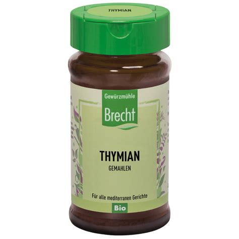 Bio Thymian Gemahlen Von Gew Rzm Hle Brecht Bei Greenist De