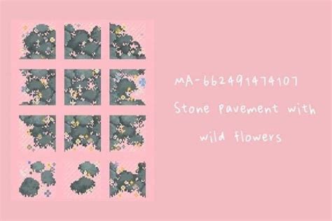 Acnh Wild Flowers Stone Pavement Animal Crossing Animal Crossing