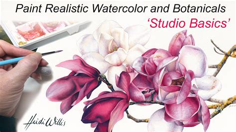 Online Tutorial Paint Realistic Watercolor And Botanicals Studio