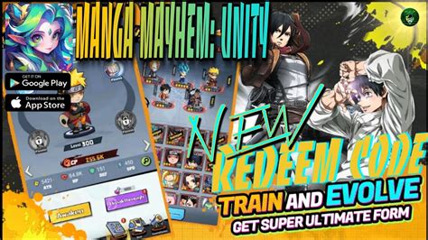 Manga Mayhem Unity New Weekly Gift Code Anime Warriors Clash