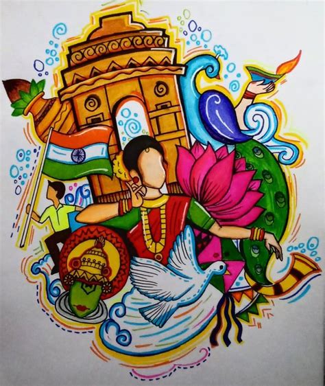 Festivals Of India Book Art Diy Art Drawings For Kids Drawing