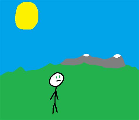 MS Paint Landscape by Stickfigure119 on DeviantArt