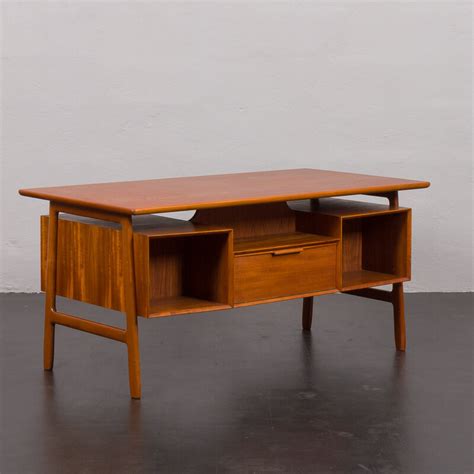 Vintage Teak Desk Model By Gunni Omann For Omann Jun S M Belfabrik