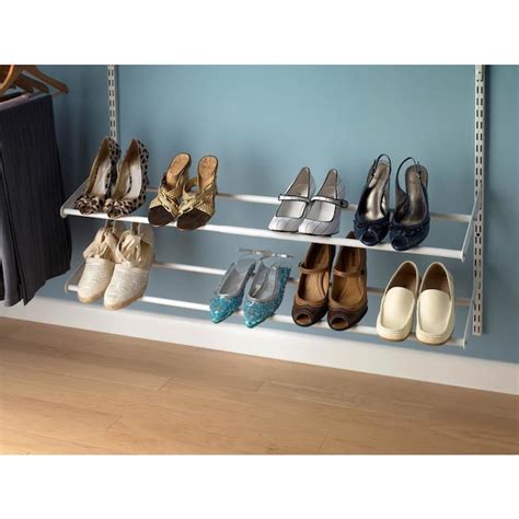 ClosetMaid 42-in x 12.5-in x 4-in White Wire Shoe Storage in the Wire ...