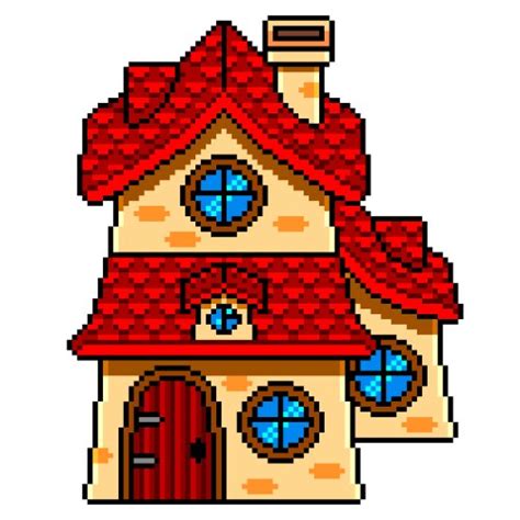 Pixel Art House Vector Images Over 2100