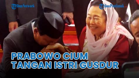 Gaya Santun Prabowo Subianto Sungkem Cium Tangan Sinta Nuriyah