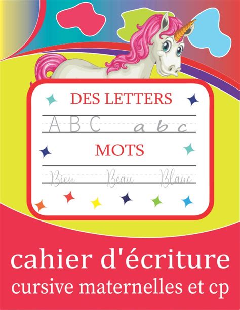 Buy cahier d écriture cursive maternelles et cp Écriture manuscrite en