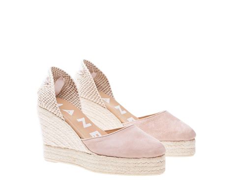 Manebi Wedge Sandal Hamptons Pastel Rose Espadrilles Shu Luv